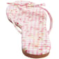 Womens Love 83 Floral Gingham Bow Flip Flops - image 4