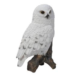 Hi-Line Gift Small Snowy Owl Garden Statue