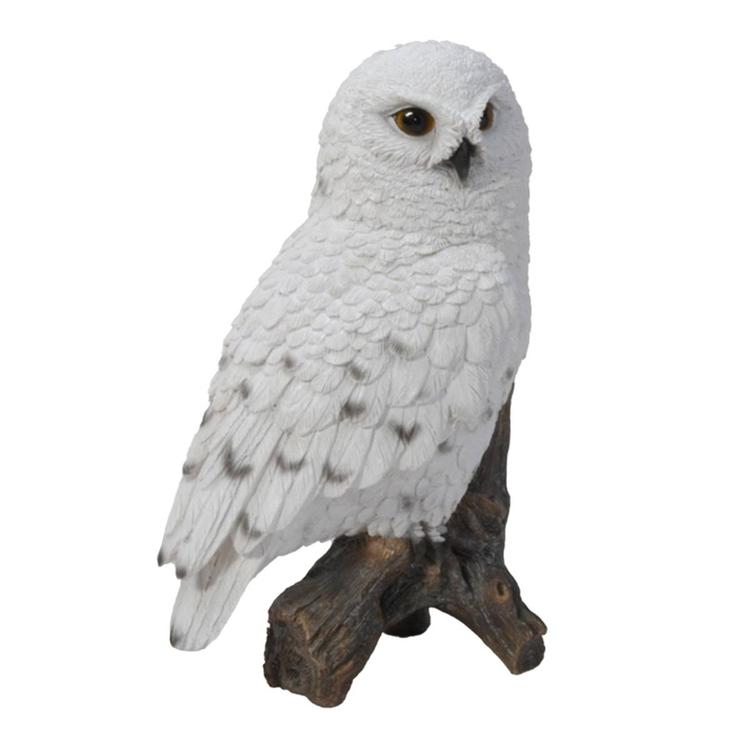 Hi-Line Gift Small Snowy Owl Garden Statue