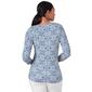 Petite Skye''s The Limit Sky and Sea 3/4 Sleeve Crew Neck Top - image 2