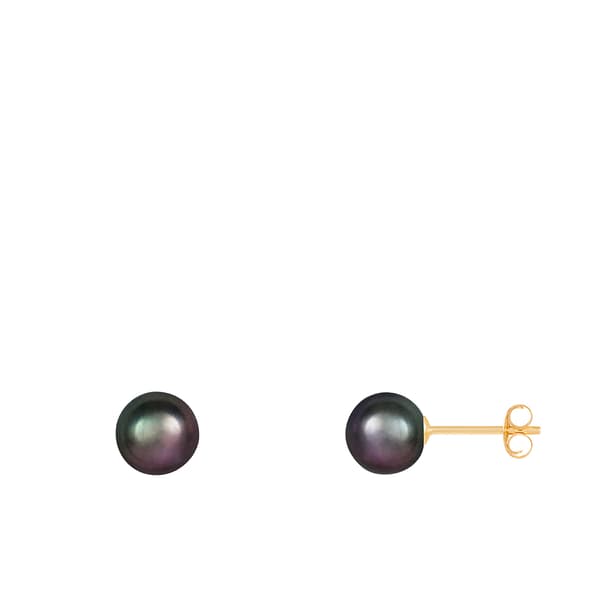 Splendid Pearls 14kt. Gold 6mm Round Pearl Stud Earrings - image 
