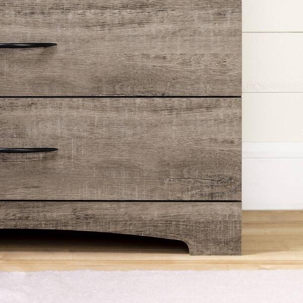 South Shore Step One 6-Drawer Weathered Double Dresser