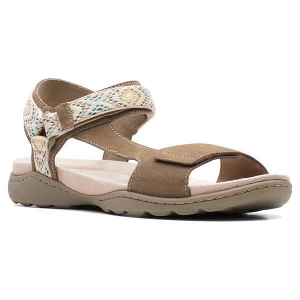 Womens Clarks(R) Collections Amanda Step Strappy Sandals - image 