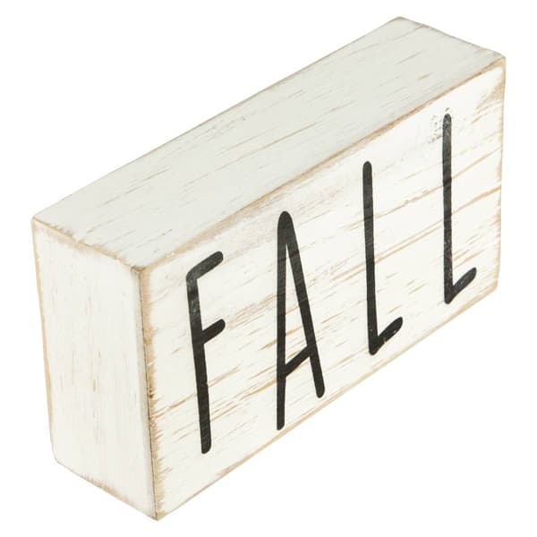 Northlight Seasonal 6in. Distressed Wood Autumn Harvest Fall Sign
