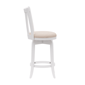 HH2 Home Savana White Wood Swivel Counter Height Stool - image 4
