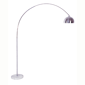 HomeRoots 85in. White Arched Floor Lamp With Dome Shade - image 1