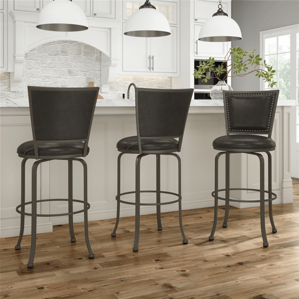 HH2 Home Belle Grove Commercial Grade Bar Height Swivel Stool