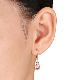 Gemstone Classics&#40;tm&#41; Morganite & Sapphire Earrings