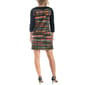Womens 24/7 Comfort Apparel Striped 3/4 Sleeve A-Line Dress - image 2