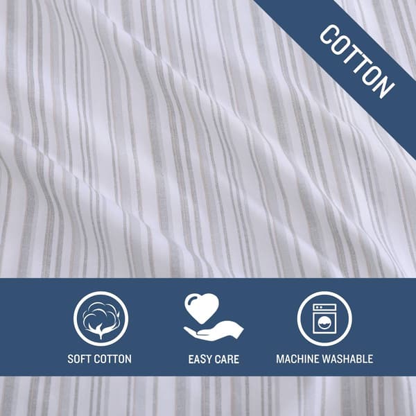 Tommy Bahama Kahanu Stripe 200TC 4pc. Cotton Percale Sheet Set