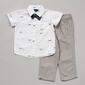 Toddler Boy Little Rebels&#174; Airplane Button Down & Pants Set - image 2