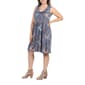 Plus Size 24/7 Comfort Apparel Paisley Pleated Fit & Flare Dress - image 3