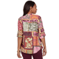 Petite Ruby Rd. Sedona Escape Tropical Patchwork Voile Blouse - image 2
