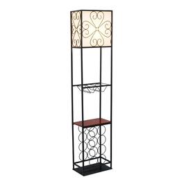 Elegant Designs Etagere Organizer w/Wood Accented Storage Shelf