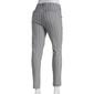 Juniors Leighton High Waist Skinny Plaid Millennium Pants- White - image 2