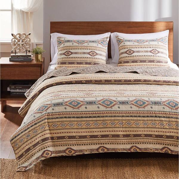 Greenland Home Fashions&#40;tm&#41; Phoenix Southwestern Style Quilt Set - image 