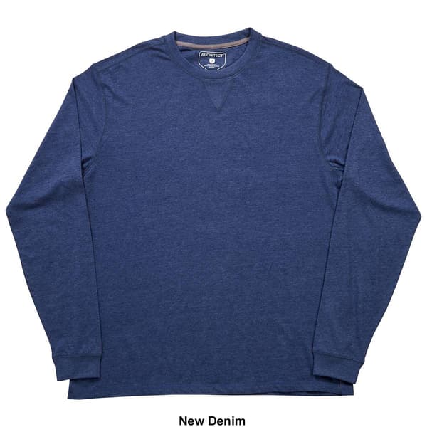 Mens Big &amp; Tall Architect® Long Sleeve V-Notch Seam Crew Tee