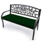 Jordan Manufacturing Forest Green Solid Settee Bench Cushion - image 4