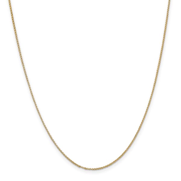 Gold Classics&#40;tm&#41; 1.15mm. 14kt. Gold Solid Rolo Chain Necklace - image 