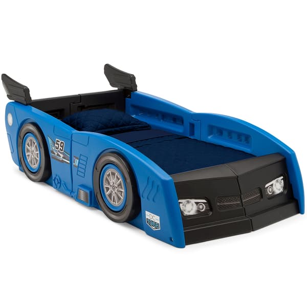 Delta Children Grand Prix Race Car Toddler & Twin Bed - image 