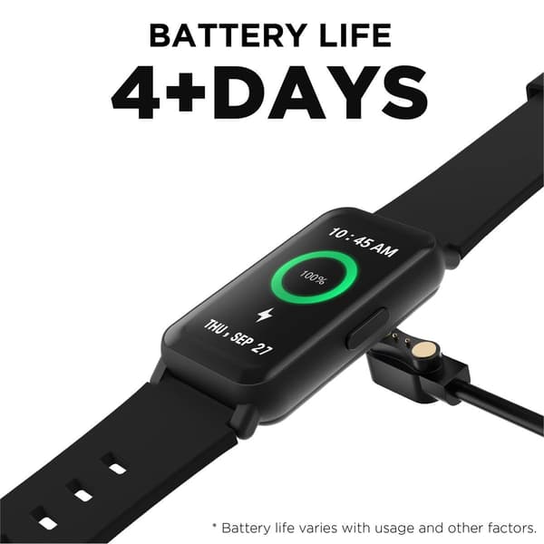 Womens iTouch Active 4 Black Strap Fitness Tracker TC4S01-G02