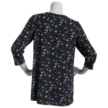 Womens Preswick & Moore 3/4 Sleeve Poppy Floral Tunic - Boscov's