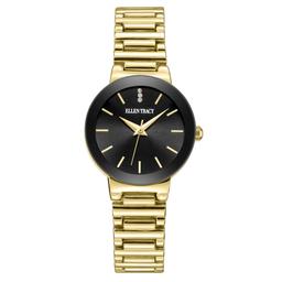 Womens Ellen Tracy Gold-Tone Metal Bezel Watch - ET5461GD