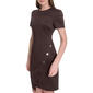Womens Tommy Hilfiger Short Sleeve Asymmetric Button Sheath Dress - image 4