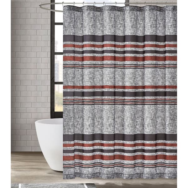 London Fog Warren Stripe Shower Curtain