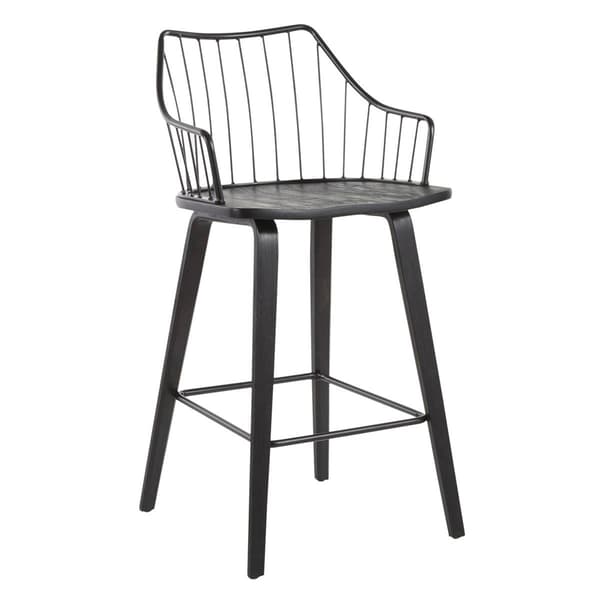 LumiSource Winston Farmhouse Counter Stool