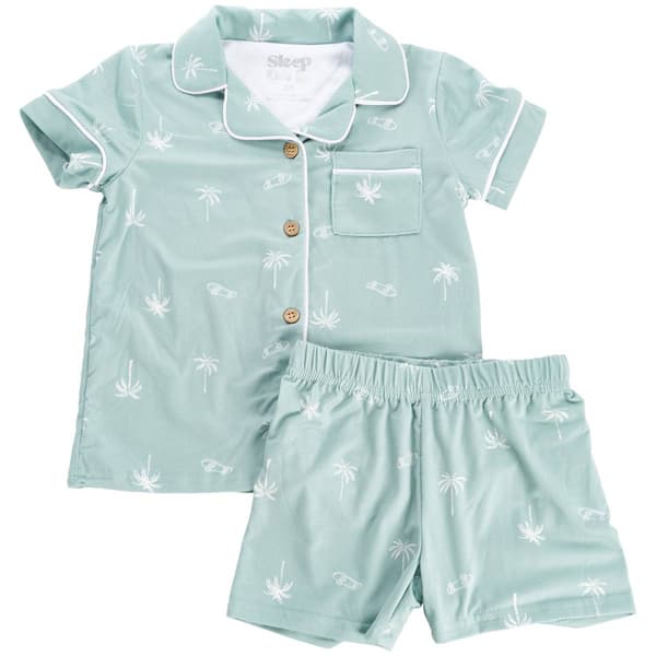 Toddler Boy Sleep On It(R) Palm Tree & Skateboard Pajama Set - image 