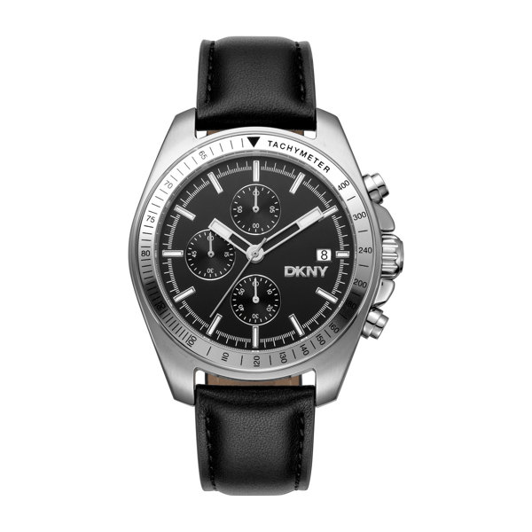 Mens DKNY Central Park Chronograph Black Dial Watch-DK1G049L0015 - image 