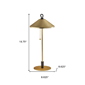 HomeRoots 20in. Black & Gold Two Light Candlestick LED Table Lamp - image 3