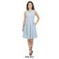 Womens White Mark Solid Fit and Flare Dress - image 7