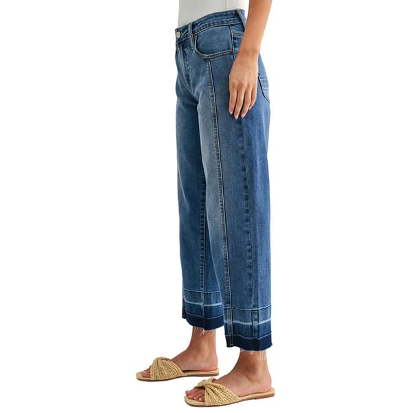 Womens CITY BLUES Wide Leg Jeans