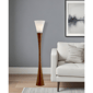 HomeRoots 68in. Brown And White Solid Wood Novelty Floor Lamp - image 3