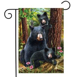 Briarwood Lane Black Bear Family Garden Flag