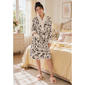 Juniors Peanuts(tm) Snoopy Toss Sherpa Trim  Wrap Robe - image 1