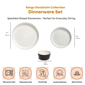 Sango Stockholm 12pc. Black/White Round Dinnerware Set - image 2