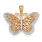 Gold Classics&#40;tm&#41; 14kt. Cut-Out 2-Level Butterfly Pendant - image 1