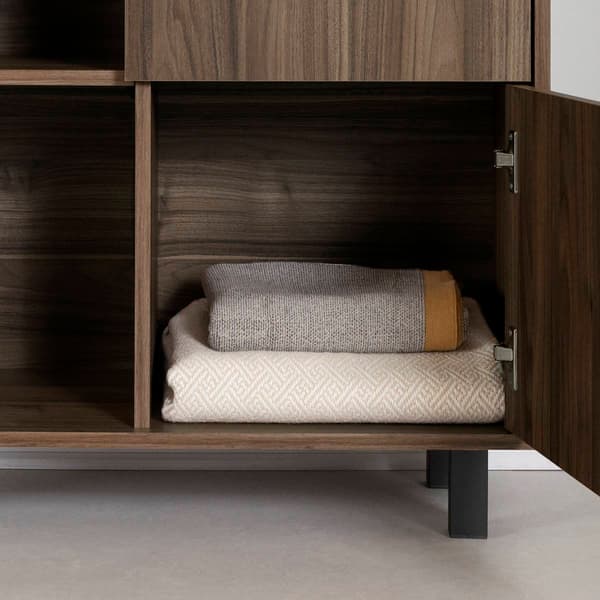 South Shore Octave Natural Walnut Small Cabinet