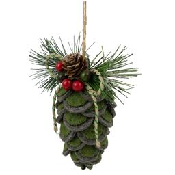 Northlight Seasonal 6in. Felt Pine Cone Christmas Ornament
