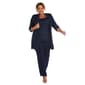 Plus Size R&amp;M Richards Sequin Jacket and Pants Set - image 1