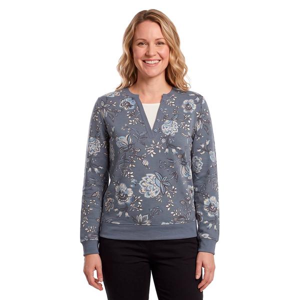Womens Emily Daniels Long Sleeve Leaf Two In One Sweatshirt - image 