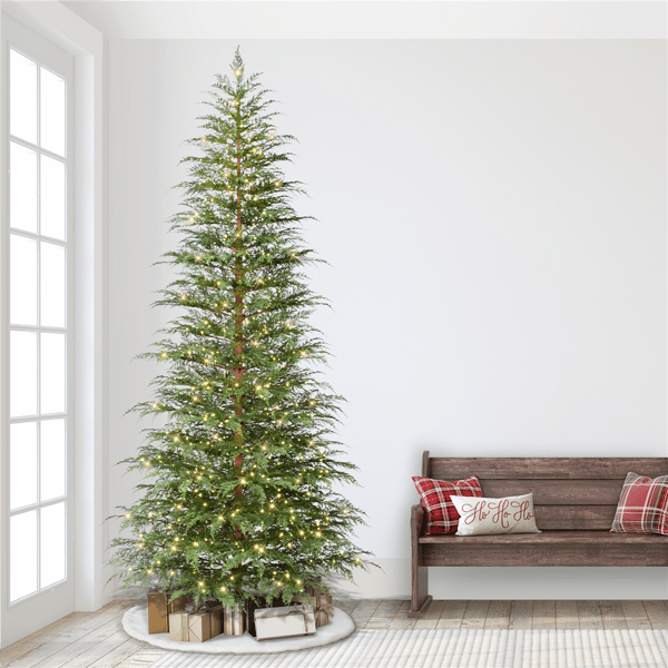 Puleo International 9ft. Pre-Lit Cypress Christmas Tree
