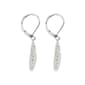 Silver Plate Vintage Cubic Zirconia Drop Earrings - image 2