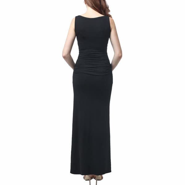 Womens Glow & Grow&#174; Button Accent Maternity Maxi Dress