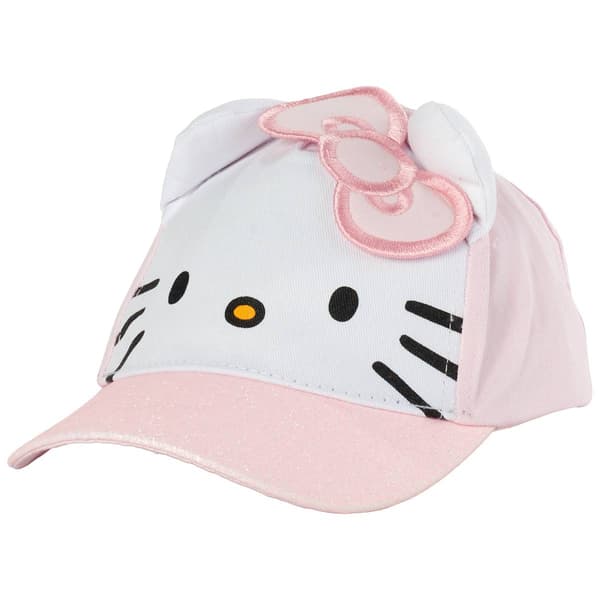 Girls Hello Kitty&#40;R&#41; 3D Ears Baseball Hat - image 