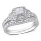 Diamond Classics(tm) 1/3ctw. Princess Diamond Bridal Ring Set - image 1