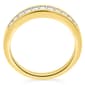 Nova Star® Yellow Gold 1/4ctw. 11 Lab Grown Diamonds Band Ring - image 3